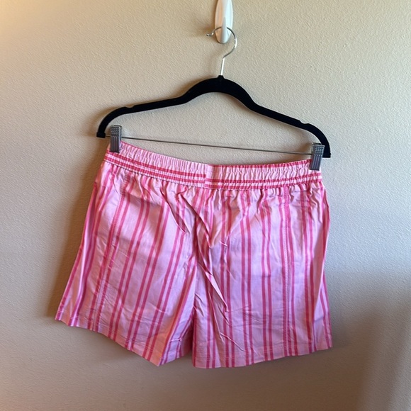 The Gemma Striped Boxer Shorts Size XL With Side Pockets Pull On Pink - Picture 5 of 11